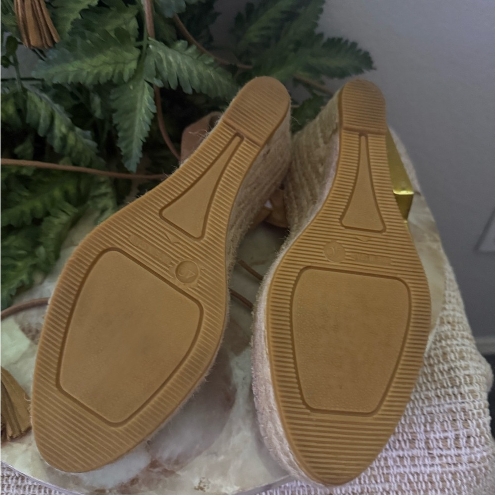 GUC- Made in Spain-Vidorreta Espadrilles with Ankle Strap and Wedge Sole size 40 - Picture 2 of 4